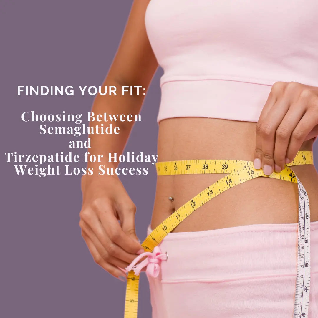 Person choosing between Semaglutide and Tirzepatide for weight loss.